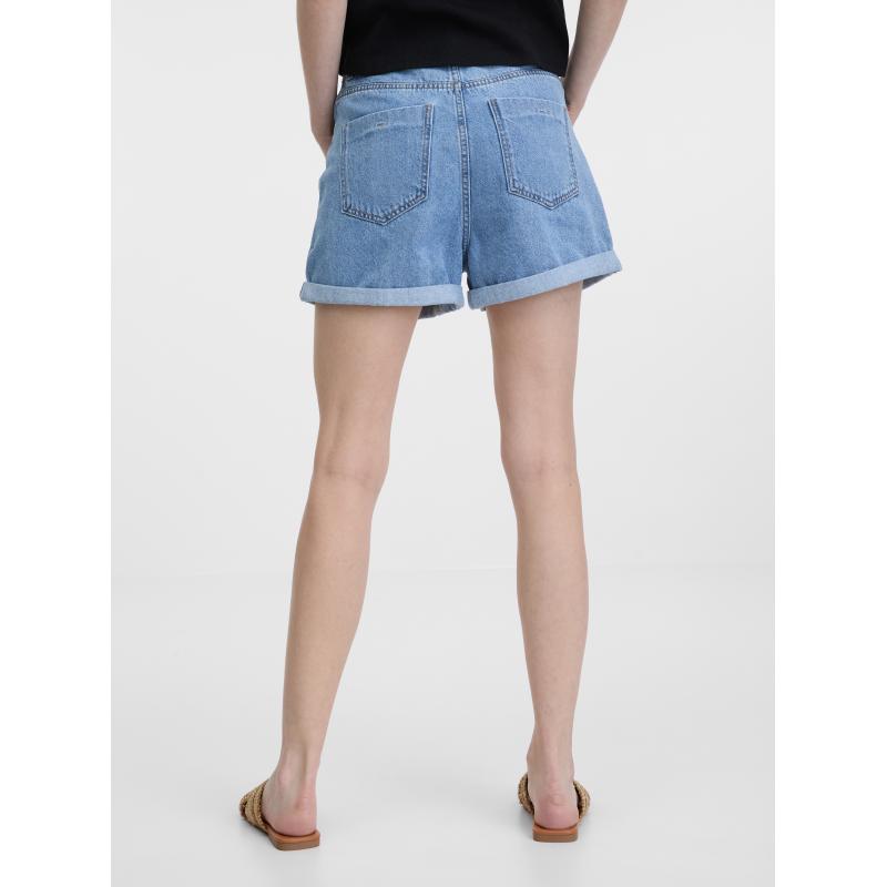 Svetlomodré dámske džínsové šortky