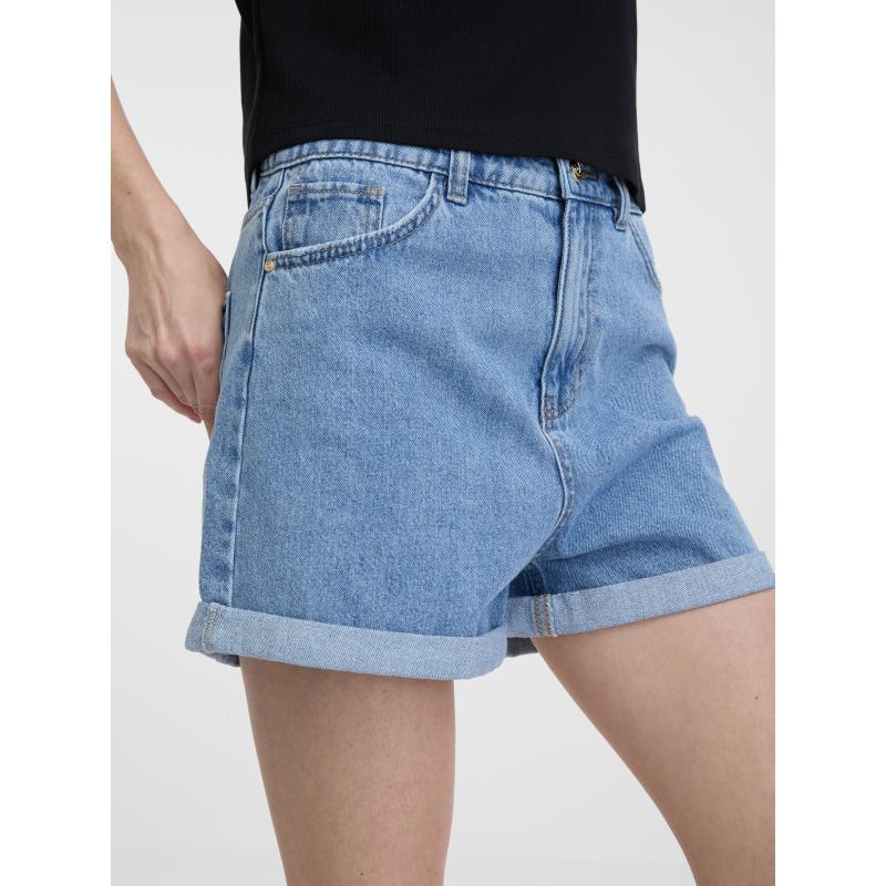 Svetlomodré dámske džínsové šortky