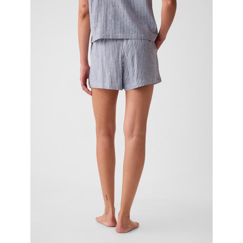 Lněné pyžamové kraťasy
