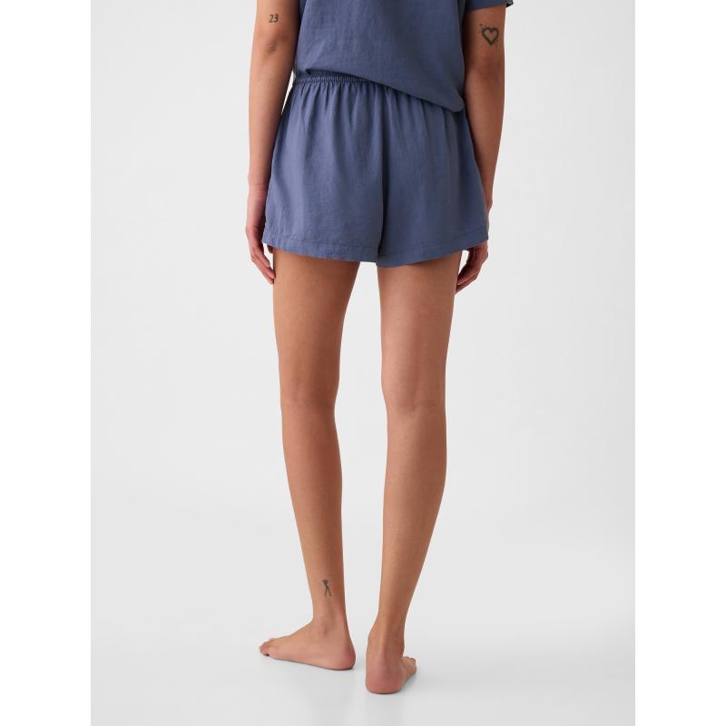 Lněné pyžamové kraťasy