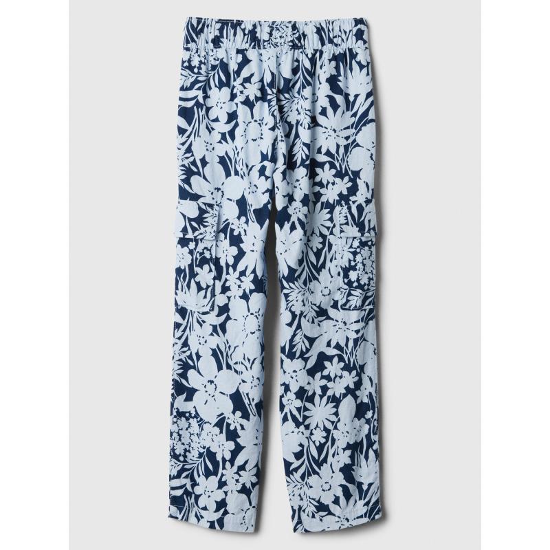 Dětské lněné cargo kalhoty