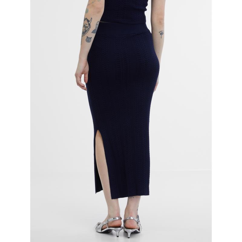 Tmavě modrá dámská sukně