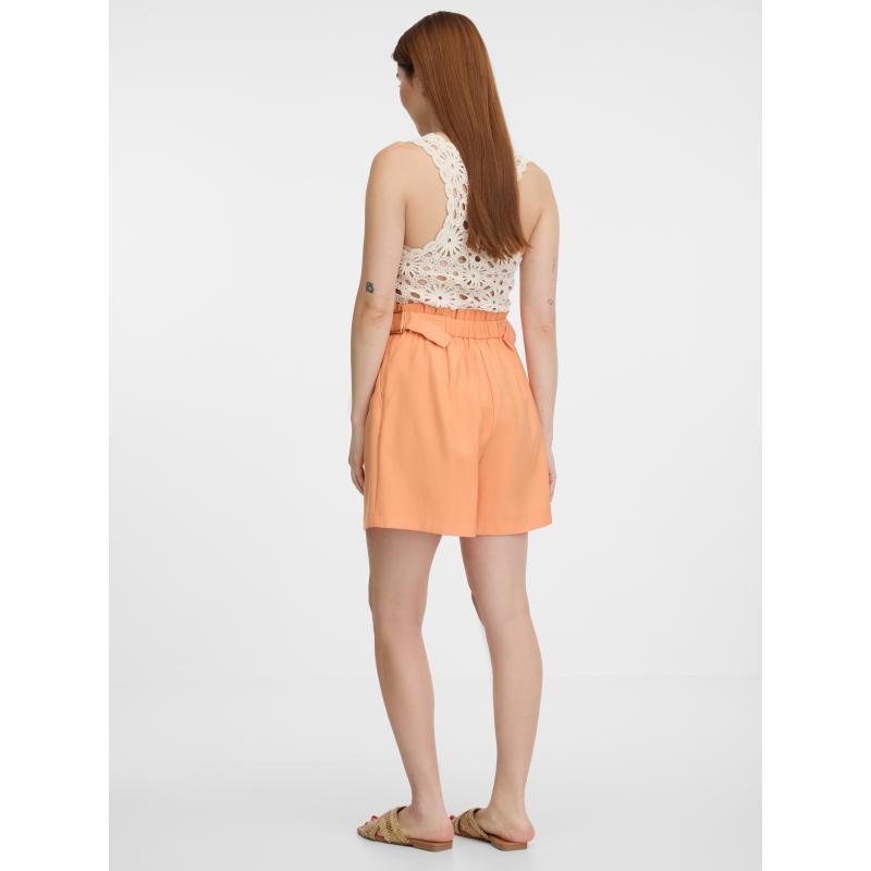 Oranžové dámské kraťasy