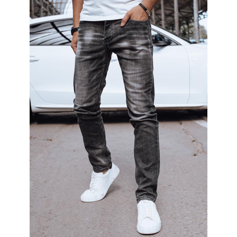 Pánske džínsové nohavice BILLA sivé