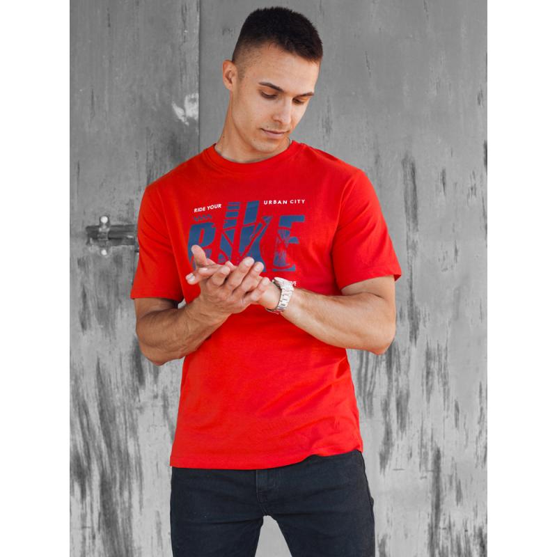 Férfi nyomtatott póló KRAS narancssárga