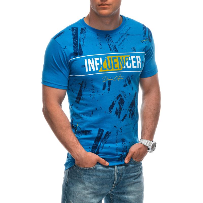 Pánské tričko s potiskem S1939 modré