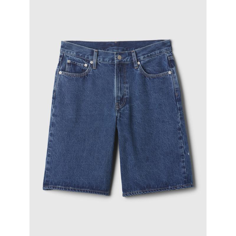 Džínsové šortky so stredným vzrastom