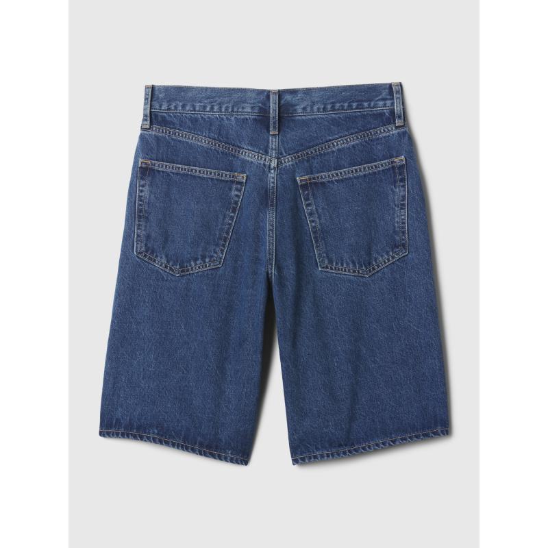 Džínsové šortky so stredným vzrastom
