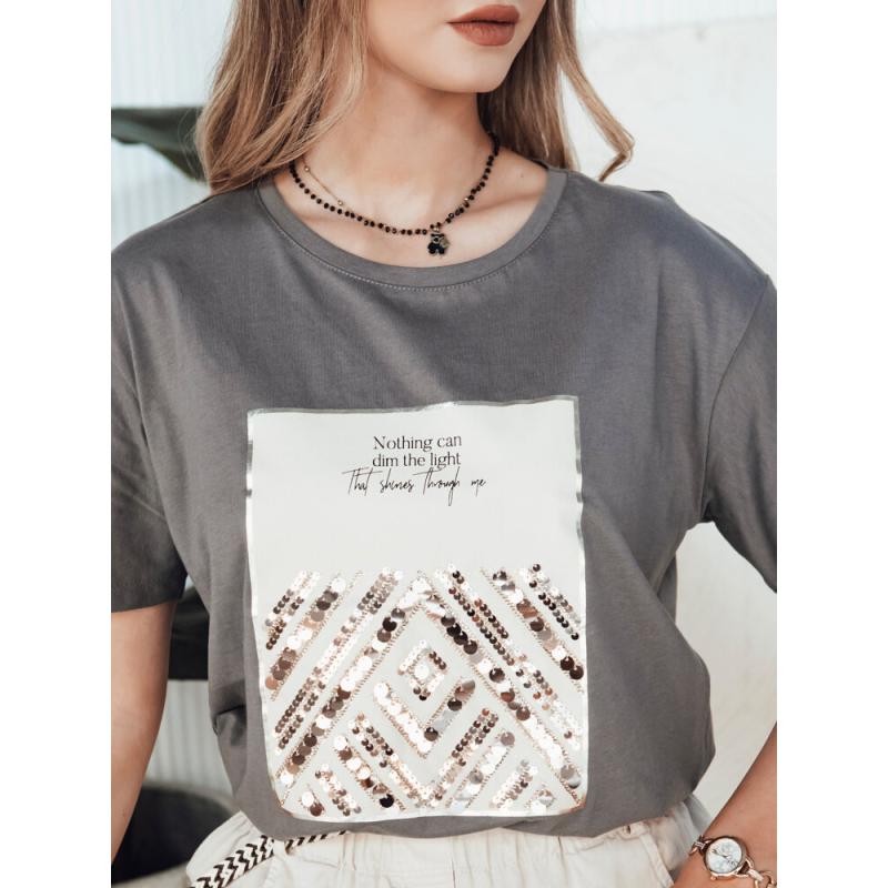 Dámské tričko CENTIA hnědé