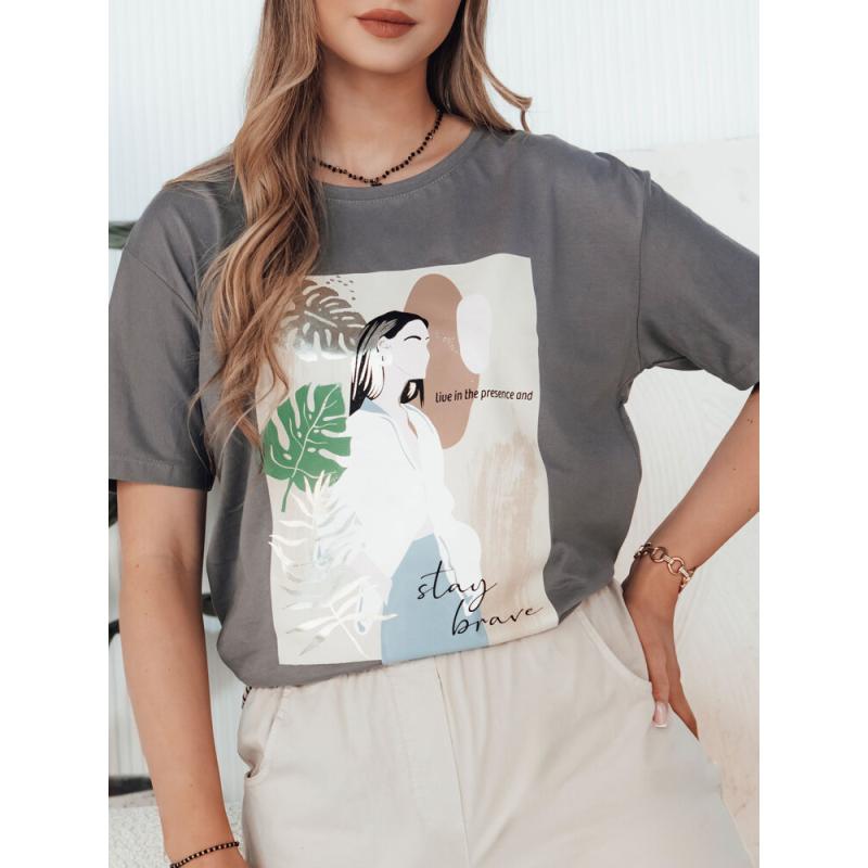 Dámské tričko BRAVIS hnědá