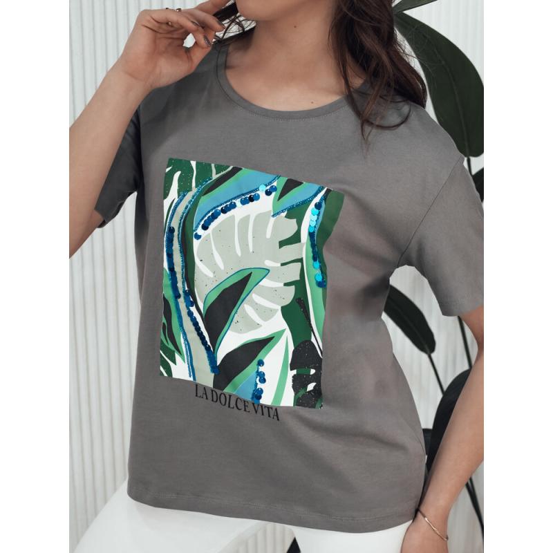 Dámské tričko s potiskem MUYUMBA hnědá