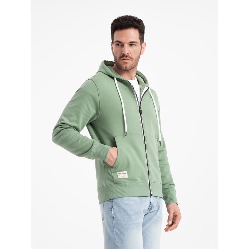 Pánska mikina BASIC s kapucňou zelená