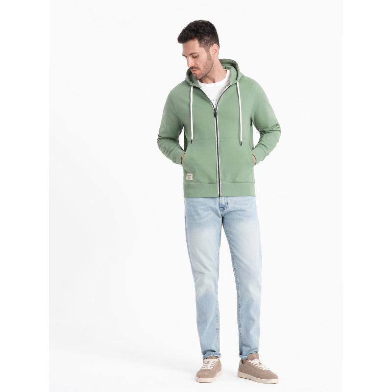 Pánska mikina BASIC s kapucňou zelená