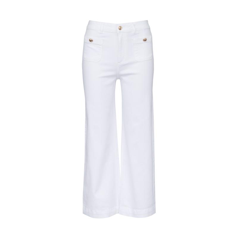 Biele dámske džínsy