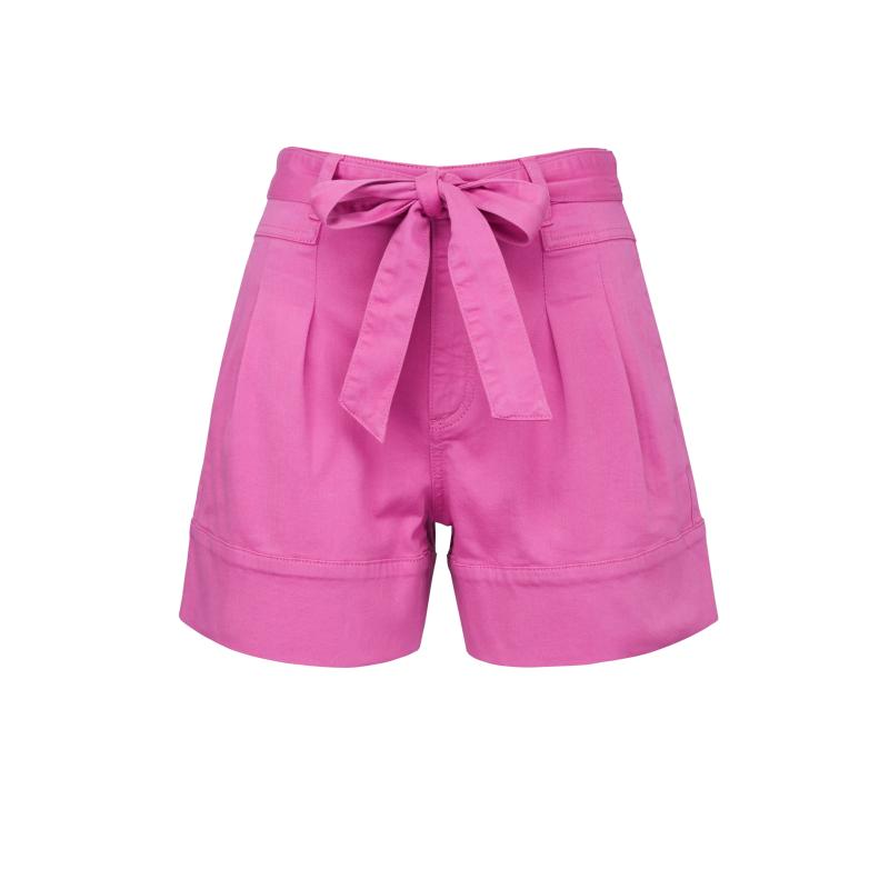 Rózsaszín női farmer rövidnadrág