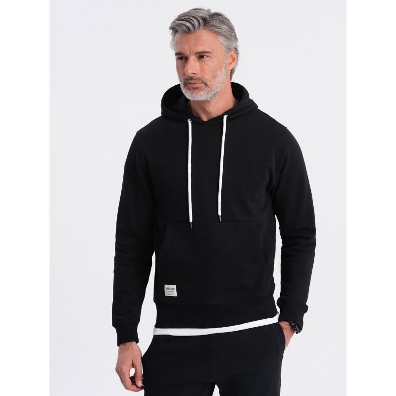 Pánská klokaní mikina s kapucí černá 