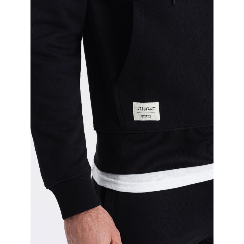 Pánská klokaní mikina s kapucí černá 