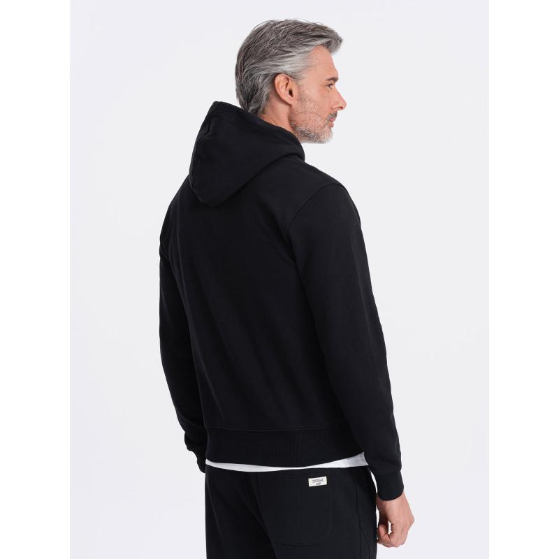 Pánská klokaní mikina s kapucí černá 