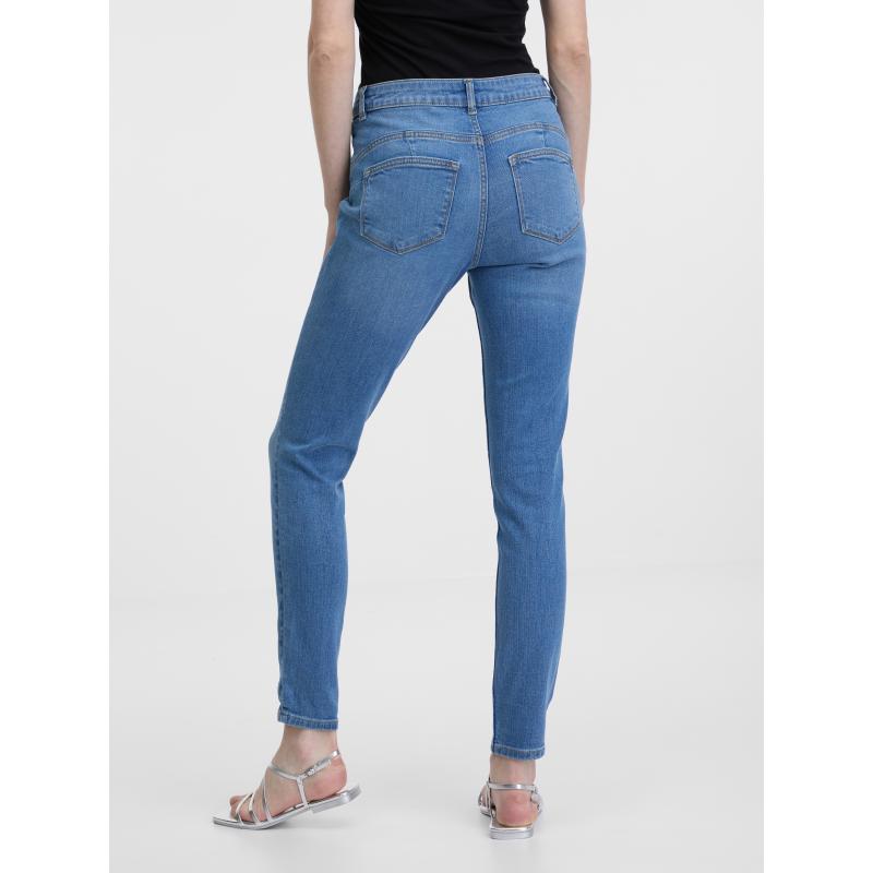 Svetlomodré dámske úzke džínsy
