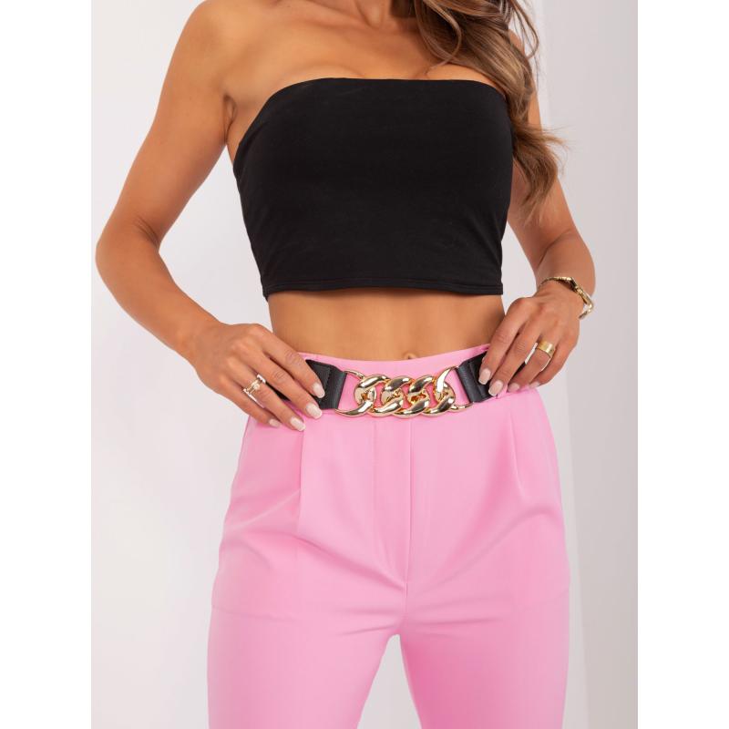 Női öves nadrág Sevilla rózsaszín