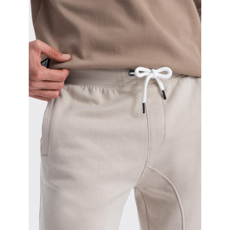 Pánské tepláky jogger světle béžové 