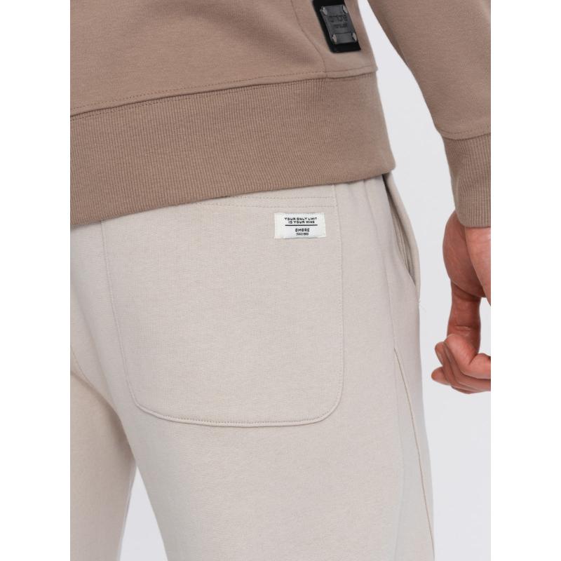 Pánské tepláky jogger světle béžové 