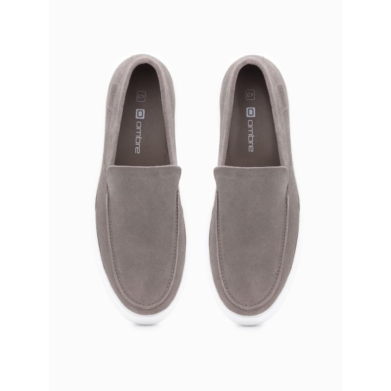 Férfi papucs sötétbézs