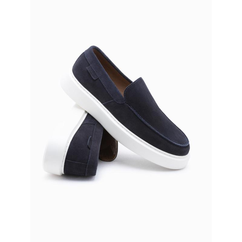 Pánske slip-on topánky tmavomodré