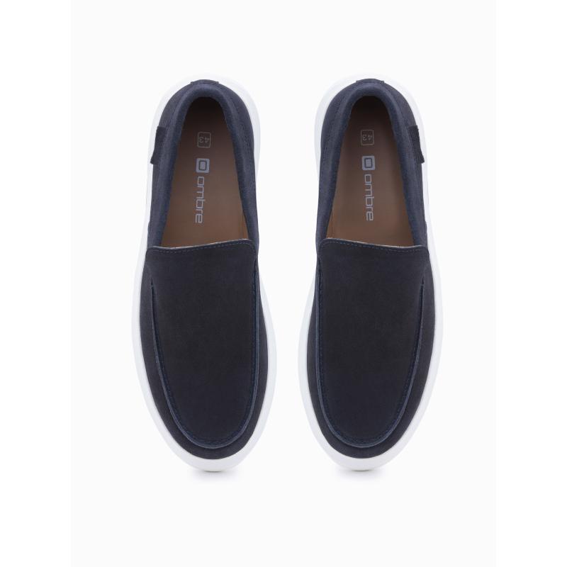 Pánské nazouvací polobotky tmavě modré 