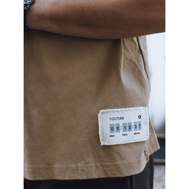 Pánské tričko KENA hnědá