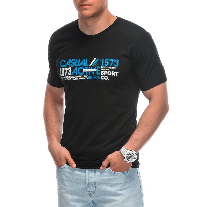Pánské tričko s potiskem S1962 černé