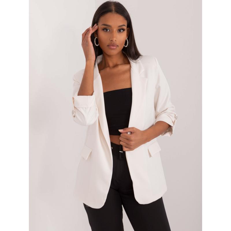 Dámské sako OCH BELLA s potiskem ecru 