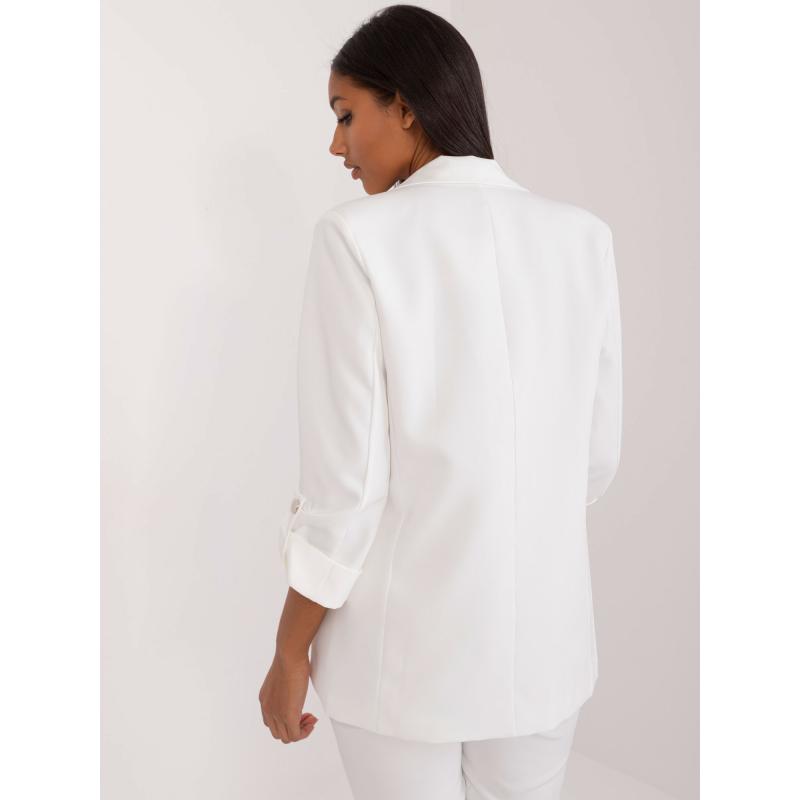 Dámské sako s 3/4 rukávy OCH BELLA bílé