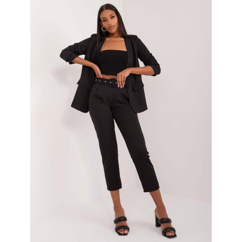 Dámské kalhoty zlátky OCH BELLA černé 