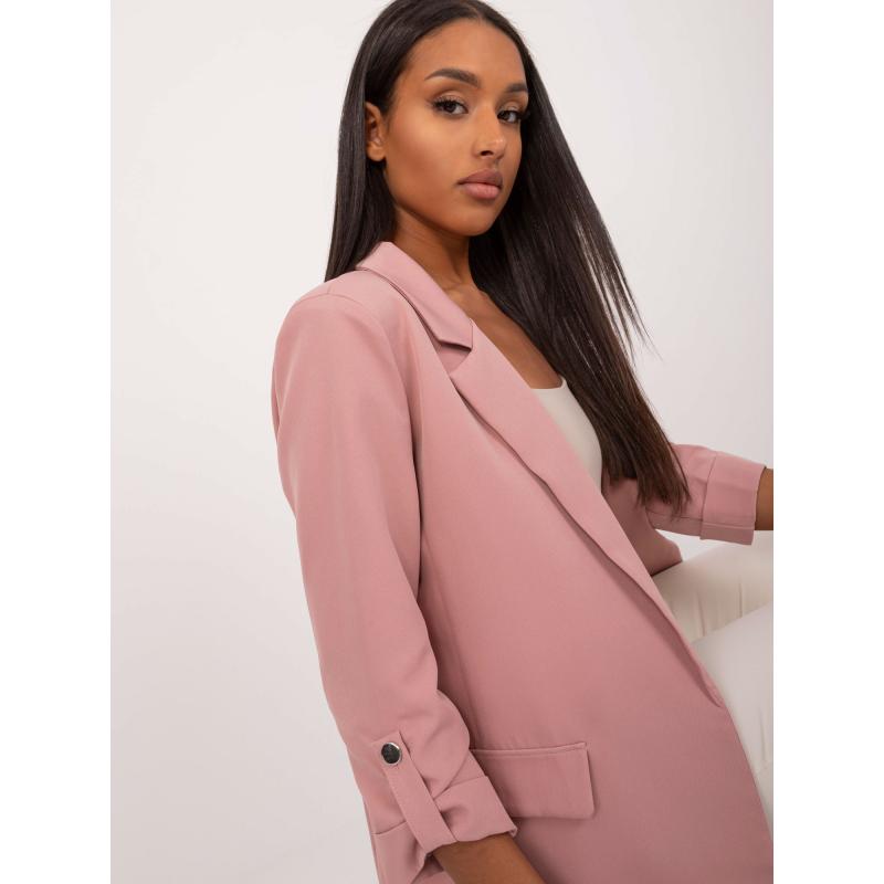 Dámské sako s podšívkou OCH BELLA růžové 