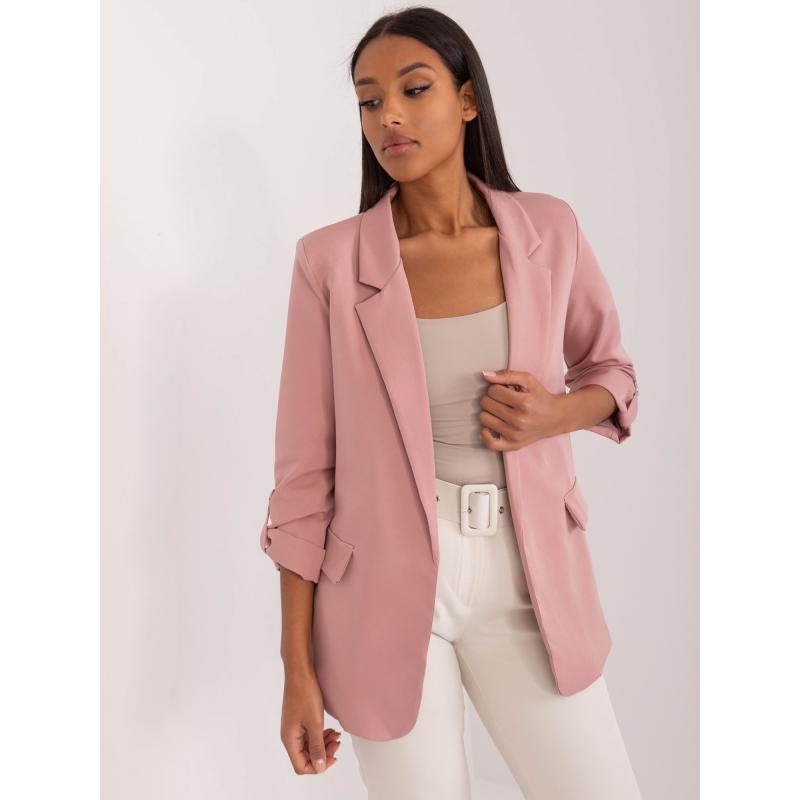 Dámské sako s podšívkou OCH BELLA růžové 