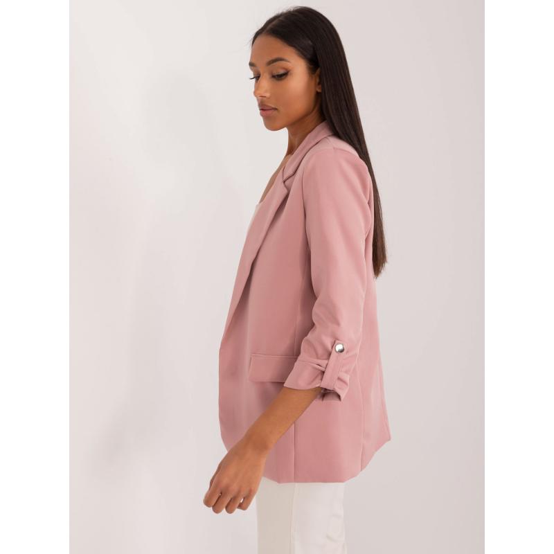 Dámské sako s podšívkou OCH BELLA růžové 