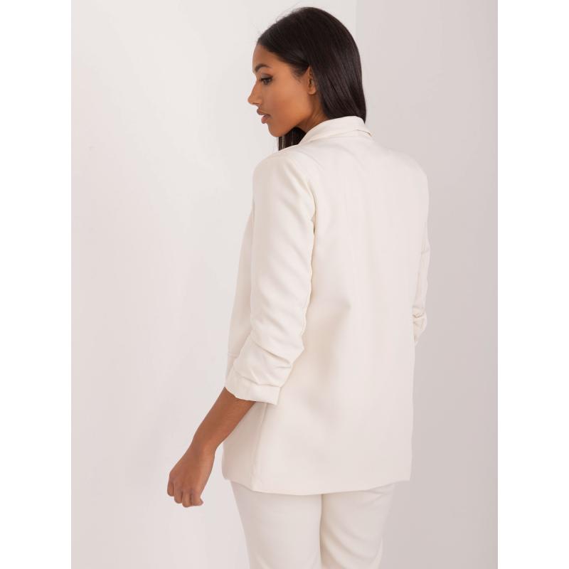 Dámské sako bez podšívky OCH BELLA světle béžové 