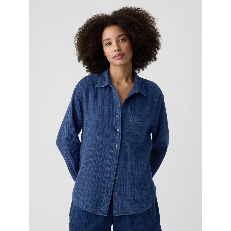 Mušelínová košile oversize