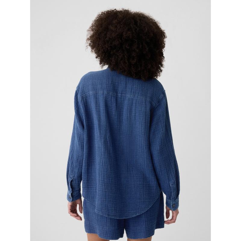 Oversize mušelínové tričko