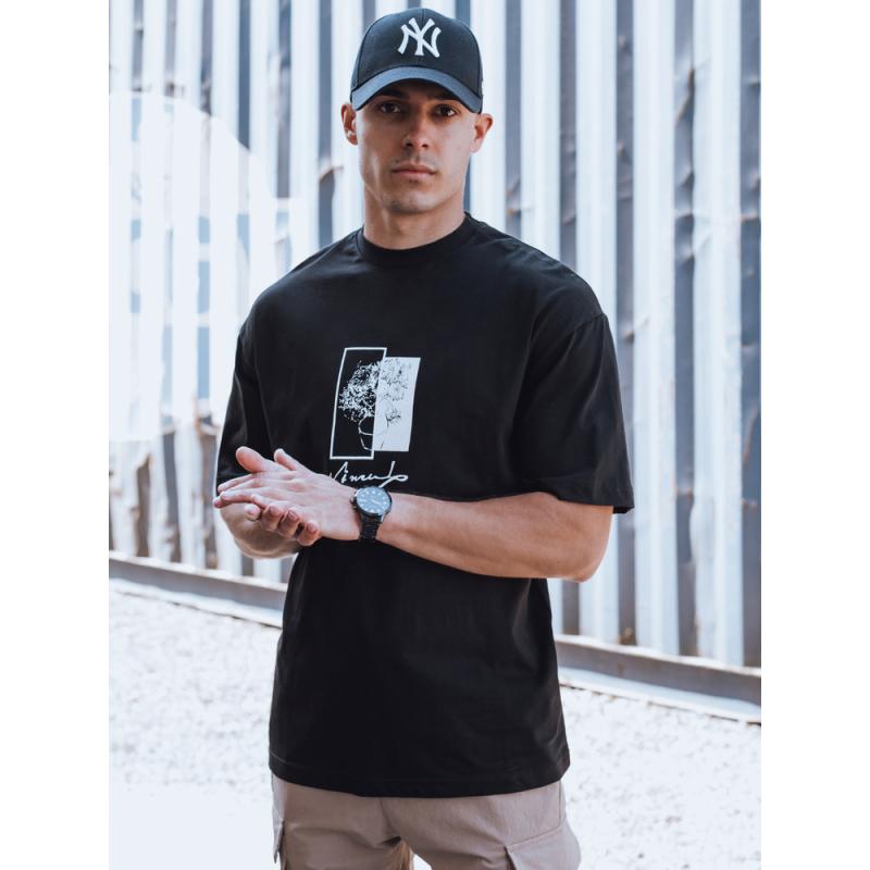 Pánské tričko s potiskem MILL černé