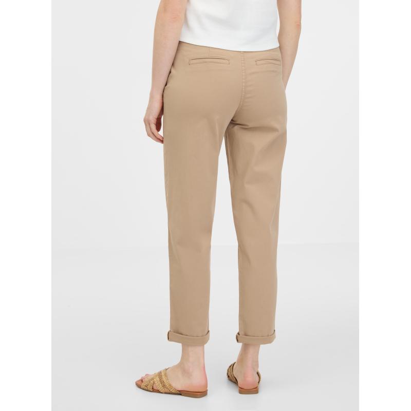 Béžové dámské kalhoty