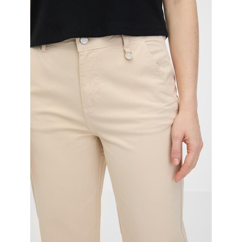 Béžové dámské kalhoty