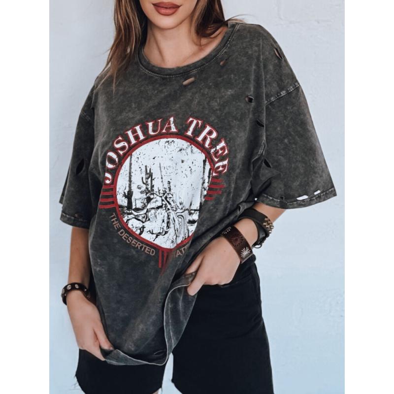 Dámské tričko JOSHUA tmavě šedé