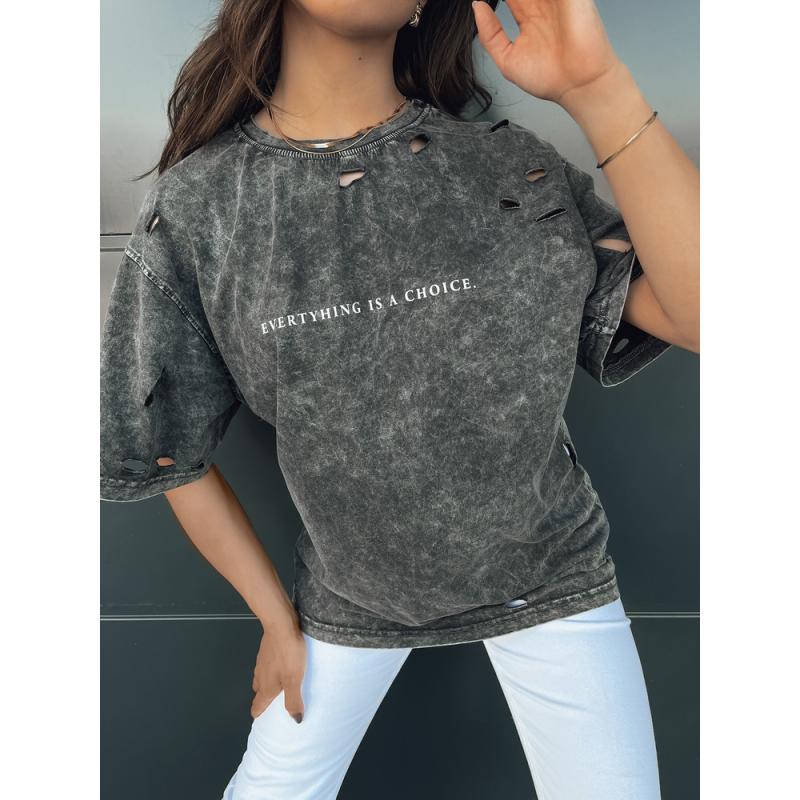 Dámské tričko KHUMBOS grafitová barva