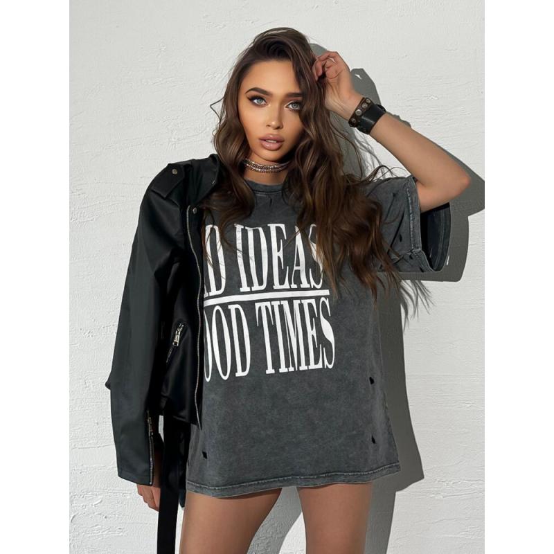 Dámské tričko s potiskem HAYATOUS grafitová