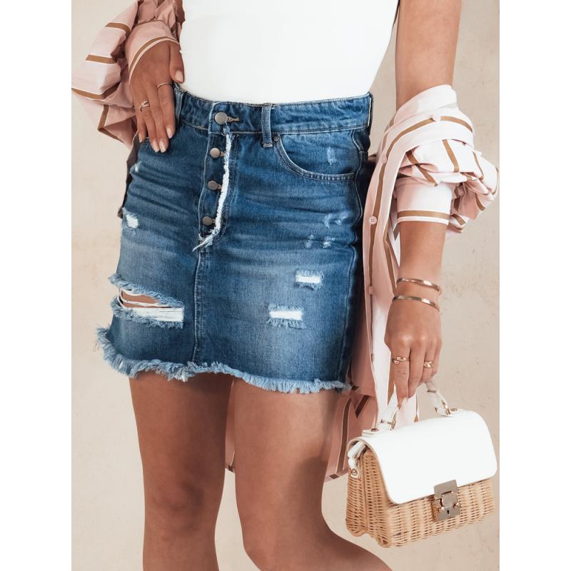 Dámská džínová sukně URBAN CHARM modrá
