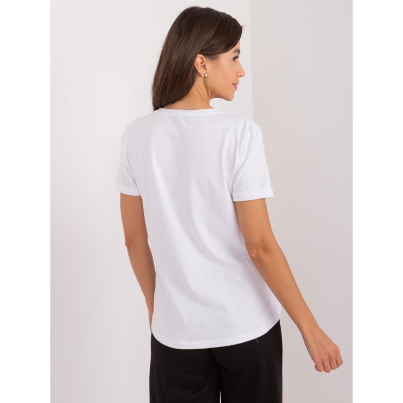 Dámské tričko s kulatým výstřihem bílé