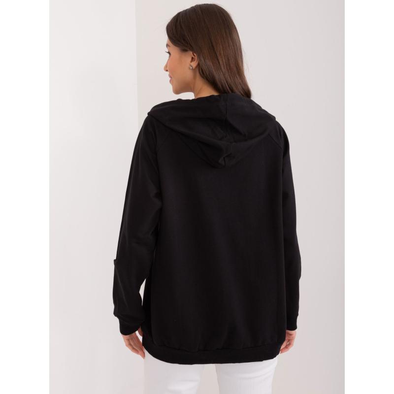 Dámská halenka s kapucí černá  