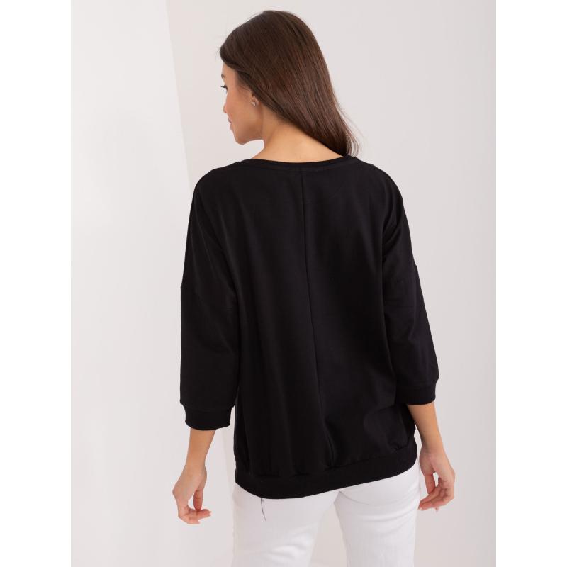 Női alkalmi blúz fekete